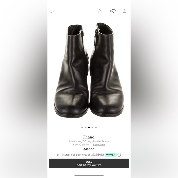 Chanel leather boots - Picture 13 of 16